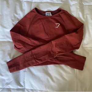 Gymshark Women's Brick Red Crew Neck Sweater